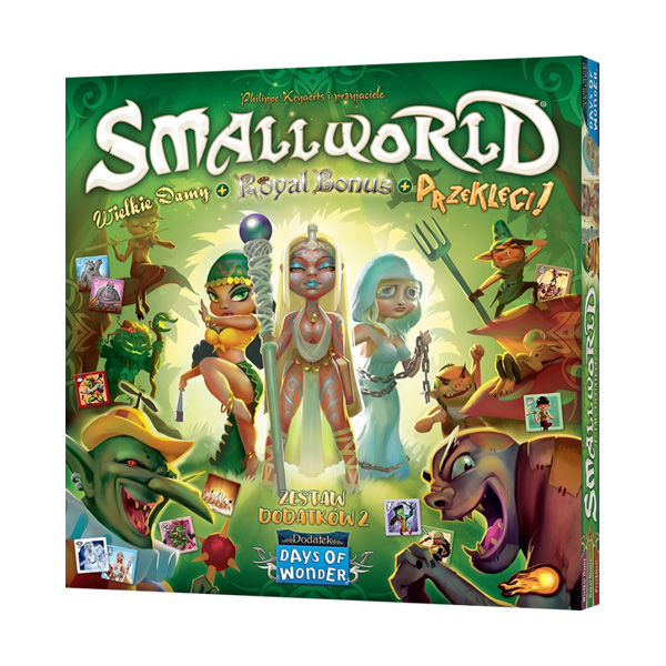 Small World: Zestaw dodatków 2 - Wielkie damy + Royal Bonus + Przeklęci!