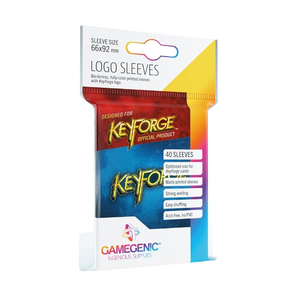 KeyForge - Logo Sleeves Blue 63x89mm