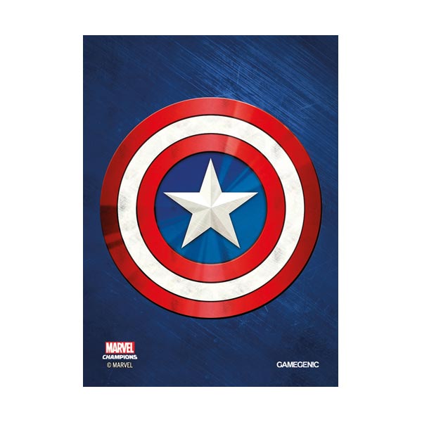 MARVEL Art Sleeves (66 mm x 91 mm) Captain America 50+1 szt